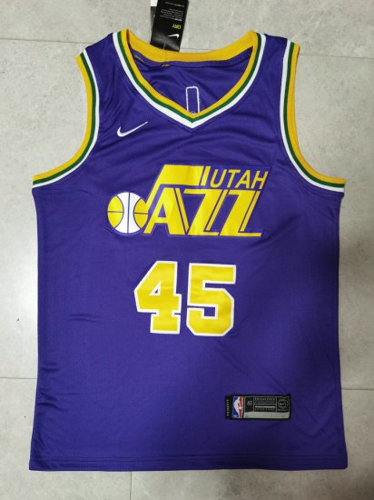 NBA 45 Mitchell Utah Jazz Violet